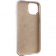 Чехол Silicone Case Metal Buttons (AA) для Apple iPhone 14 (6.1"), Белый / White
