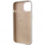 Чохол Silicone Case Metal Buttons (AA) для Apple iPhone 14 (6.1"), Білий / White