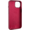 Чехол Silicone Case Metal Buttons (AA) для Apple iPhone 14 (6.1"), Бордовый / Plum