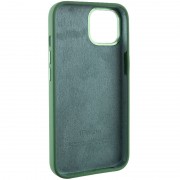 Чохол Silicone Case Metal Buttons (AA) для Apple iPhone 14 (6.1"), Зелений / Clover