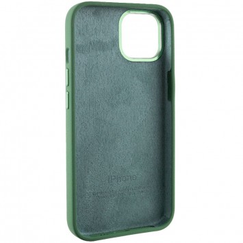 Чохол Silicone Case Metal Buttons (AA) для Apple iPhone 14 (6.1"), Зелений / Clover - Чохли для iPhone 14 - зображення 4 