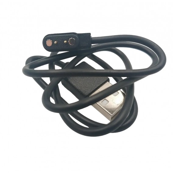 Кабель для зарядки умных часов 2 контакта 4 мм, между магнитами 9 мм