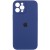 Чохол для iPhone 12 Pro Max - Silicone Case Full Camera Protective (AA), (Синій / Deep navy)