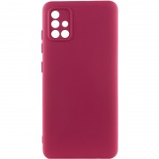 Чехол Silicone Cover Lakshmi Full Camera (A) для Samsung Galaxy A51, Бордовый / Marsala