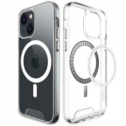 Чохол для iPhone 13 mini - TPU Space Case with MagSafe (Прозорий)