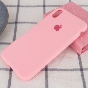 Чехол Silicone Case Full Protective (AA) для Apple iPhone X (5.8") / XS (5.8"), Розовый / Pink
