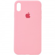 Чехол Silicone Case Full Protective (AA) для Apple iPhone X (5.8") / XS (5.8"), Розовый / Pink