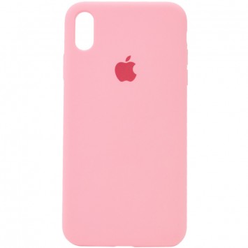 Рожевий чохол для Айфон Х / XS - Silicone Case Full Protective (AA)