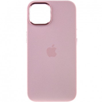 Чехол Silicone Case Metal Buttons (AA) для iPhone 12 Pro / 12, Розовый / Chalk Pink - Чехлы для iPhone 12 Pro - изображение 1