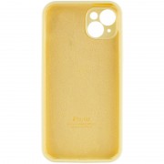 Чехол Silicone Case Full Camera Protective (AA) для Apple iPhone 15 Plus (6.7"), Желтый / Mellow Yellow