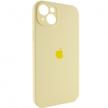 Жовтий чохол Silicone Case Full Camera Protective (AA) для Айфон 15 Плюс - Mellow Yellow