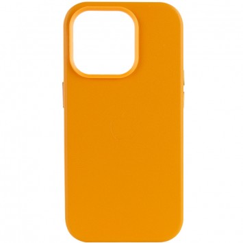 Золотисто-коричневий шкіряний чохол Leather Case (АА Plus) з MagSafe для Айфон 13 Про Макс (6.7"")