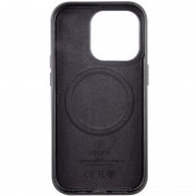 Шкіряний чохол Leather Case (AA Plus) та MagSafe для Apple iPhone 13 Pro Max (6.7"") Black