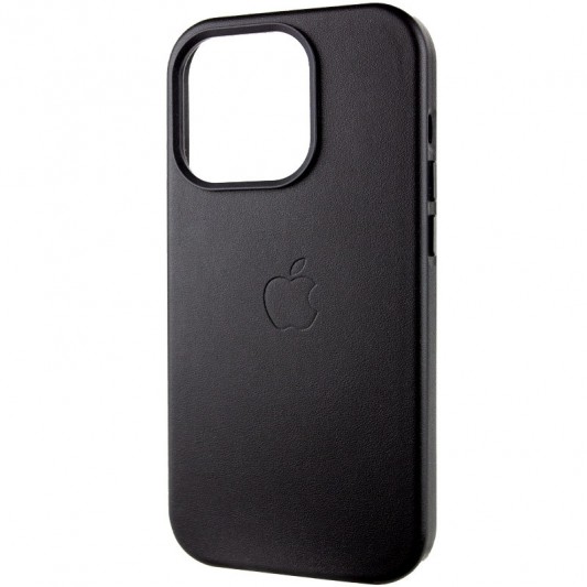 Шкіряний чохол для iPhone 13 Pro Max - Leather Case (AA Plus) та MagSafe (Black) - зображення 2 