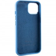 Чехол Silicone Case Metal Buttons (AA) для Apple iPhone 12 Pro/12 (6.1"), Синий / Blue Jay