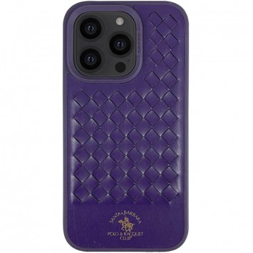 Шкіряний чохол Polo Santa Barbara для Apple iPhone 14 Pro (6.1"), Purple - Чохли для iPhone 14 Pro - зображення 1 