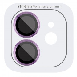 Защитное стекло Metal Classic на камеру (в упак.) для Apple iPhone 12 / 12 mini / 11 Фиолетовый / Purple