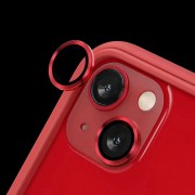 Защитное стекло Metal Classic на камеру (в упак.) для Apple iPhone 15 (6.1") / 15 Plus (6.7"), Красный / Red