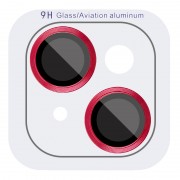 Защитное стекло Metal Classic на камеру (в упак.) для Apple iPhone 15 (6.1") / 15 Plus (6.7"), Красный / Red