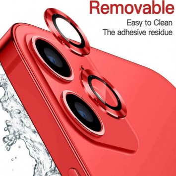 Защитное стекло на камеру для Apple iPhone 12 / 12 mini / 11 - Metal Classic (в упак.) Красный / Red - Защитные стекла и пленки для iPhone 12 mini - изображение 2