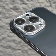 Захисне скло на камеру Full Block (тех.пак) Apple iPhone 15 Pro (6.1") / 15 Pro Max (6.7"), Прозорий