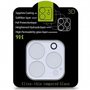 Защитное стекло на камеру Full Block (тех.пак) для Apple iPhone 12 (6.1"") Прозрачный