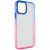 Чохол для Apple iPhone 12 Pro Max (6.7"") - TPU+PC Fresh sip series Рожевий / Синій