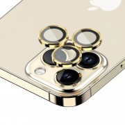 Защитное стекло на камеру для Apple iPhone 12 Pro / 11 Pro / 11 Pro Max - Metal Classic (в упак.) Золотой / Gold