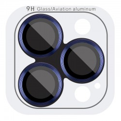 Захисне скло на камеру для iPhone 12 Pro / 11 Pro Max - Metal Classic (в упак.) Синій / Pacific Blue