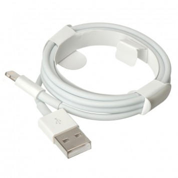 Белый USB Lightning кабель Foxconn AAA grade для iPhone длиной 1 метр.