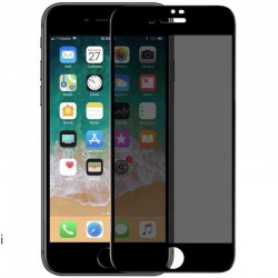 Захисне скло антишпигун для iPhone SE 2 / 3 (2020 / 2022) / iPhone 8 / iPhone 7 - Privacy 5D (full glue), Чорний