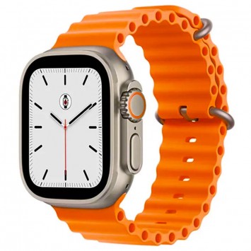 Помаранчевий ремінець Ocean Band для Apple watch розміром 42mm/44mm/45mm/49mm