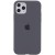 Чохол для iPhone 11 Pro Max - Silicone Case Full Protective (AA), (Сірий / Dark Grey)