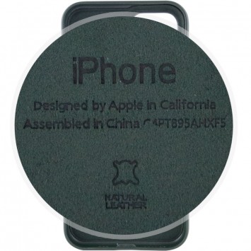 Зеленый кожаный чехол для iPhone 11 Pro марки Leather Case (AA Plus). Чехол представляет собой идеальное сочетание стиля и защиты для вашего телефона.