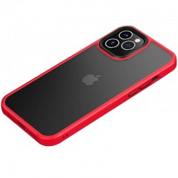 TPU+PC чохол для iPhone 11 Pro - Metal Buttons Червоний