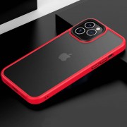 TPU+PC чехол для Apple iPhone 11 Pro (5.8"") - Metal Buttons Красный