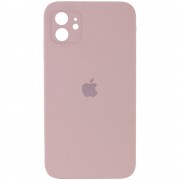 Чехол для Apple iPhone 11 (6.1"") - Silicone Case Square Full Camera Protective (AA) Розовый / Pink Sand