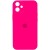 Чохол для iPhone 11 - Silicone Case Square Full Camera Protective (AA), Рожевий / Barbie pink