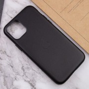 Кожаный чехол для Apple iPhone 11 (6.1"") - Leather Case (AA Plus) Black