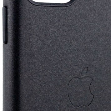 Кожаный чехол для Apple iPhone 11 - Leather Case (AA Plus) Black - Чехлы для iPhone 11 - изображение 5