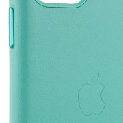 Шкіряний чохол для Apple iPhone 11 (6.1"") - Leather Case (AA Plus) Ice