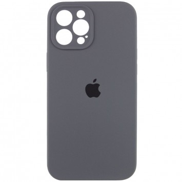 Сірий чохол Silicone Case Full Camera Protective (AA) для iPhone 12 Pro Max з захистом для камери