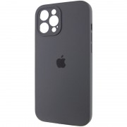 Чехол Silicone Case Full Camera Protective (AA) для Apple iPhone 12 Pro Max (6.7"), Серый / Dark Gray