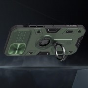 TPU+PC чохол для iPhone 12 Pro Max Nillkin CamShield Armor (шторка на камеру) (Зелений)
