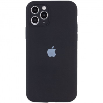 Чехол для iPhone 12 Pro - Silicone Case Full Camera Protective (AA), Черный - Чехлы для iPhone 12 Pro - изображение 1