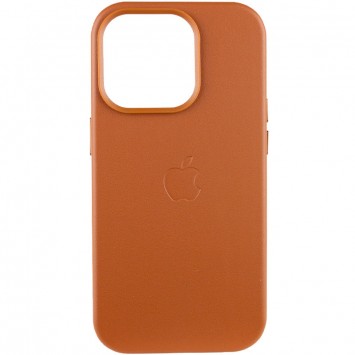 Чохол для iPhone 13 Pro Max Saddle Brown Leather Case з функцією MagSafe від AA Plus