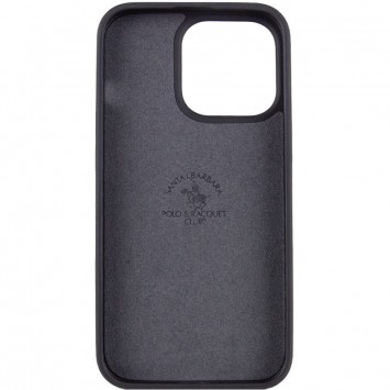 Чорний шкіряний чохол Polo Santa Barbara для Apple iPhone 13 Pro (6.1 дюйма)