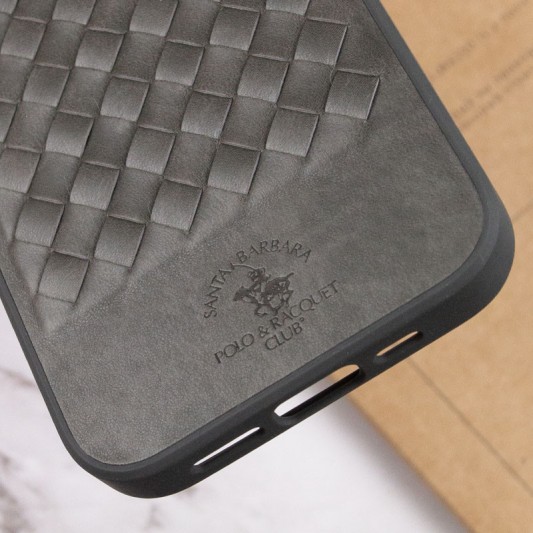 Шкіряний чохол Polo Santa Barbara для iPhone 13 Pro, Grey - зображення 4 