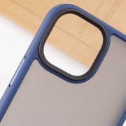 TPU + PC чохол Metal Buttons для Apple iPhone 13 mini (Синій)
