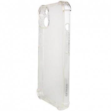 GETMAN Ease Logo TPU Case for iPhone 13 Mini with Reinforced Corners, Clear - Product Image